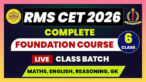 ONLINE CLASS (RMS CET 2026 - CLASS 6th)
