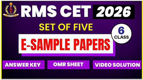 E-Sample Papers for Class 6th (RMS CET )