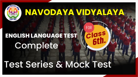 JNVST ENGLISH LANGUAGE MOCK TEST CLASS 6