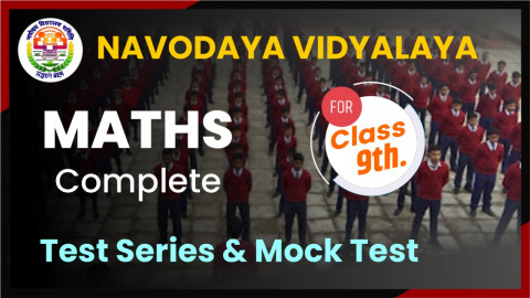 JNVST MATHS MOCK TEST CLASS 9