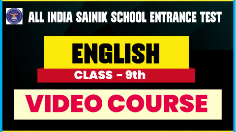 Sainik School Class 9th English preparation.