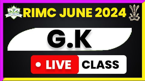 RIMC JUNE 2024 G.K ( Live Class )