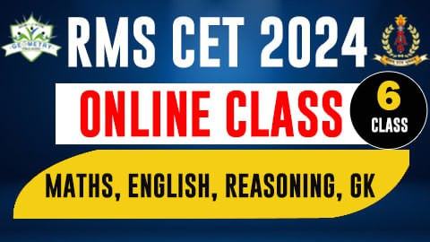 ONLINE CLASS ( RMS CET 2024 - CLASS 6th )
