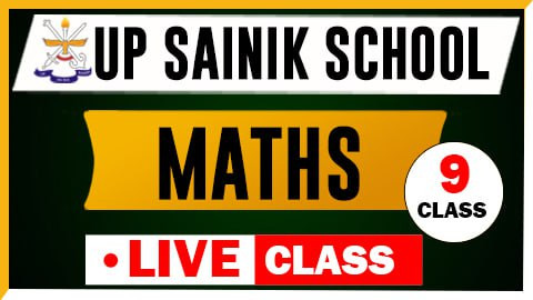 Maths Live Class ( UPSS 2024 ) - Class IX