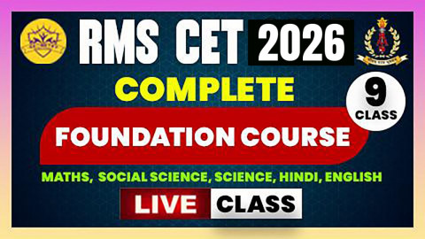 LIVE CLASS (RMS CET 2026) - Class 9th