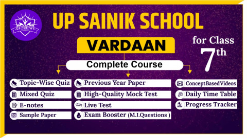 UP SAINIK SCHOOL COMPLETE COURSE CLASS 7TH
